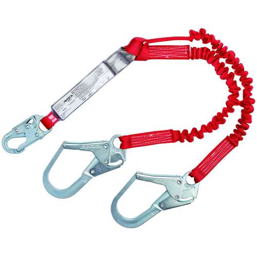 7100300016 1342125 Protecta® 100% Tie-Off Stretch Web Shock-Absorbing Lanyard 1342125, 6 ft