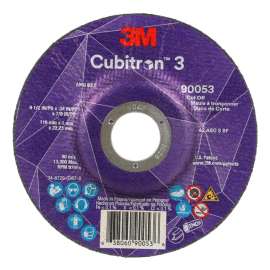 7100304308 Cubitron™ 3 Cut-Off Wheel, 90053, 60+, T27, 4-1/2 in x 0.04 in x 7/8 in (115 x 1 x 22.23 mm), ANSI, 25/Pack, 50 ea/Case
