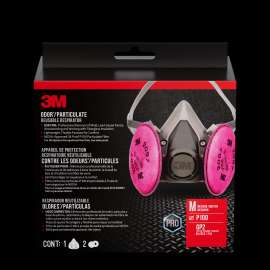 7100308984 6297P1-DC Odor/Particulate Reusable Respirator 6297P1-DC, P100, Medium, 1-Facepiece and 2-pair of 2097 Filters