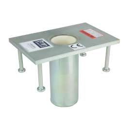 7100311211 8512828 DBI-SALA® Confined Space Permanent Flush Floor Mount Sleeve DavitMast Base 8512828, Stainless Steel