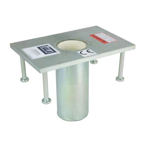 7100311211 8512828 DBI-SALA® Confined Space Permanent Flush Floor Mount Sleeve DavitMast Base 8512828, Stainless Steel