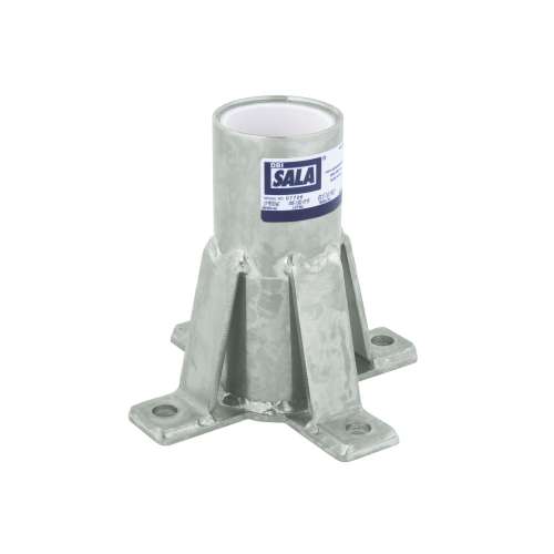 7100311219 8518503 DBI-SALA® Confined Space Permanent Floor Mount Sleeve Davit MastBase 8518503, Galvanized Steel