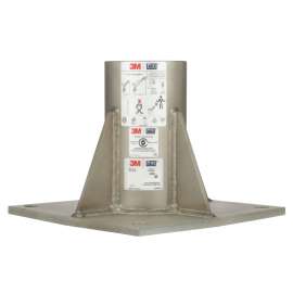 7100311245 8000096 DBI-SALA® Confined Space Floor Mount High Capacity Davit Mast Base 8000096, Stainless Steel