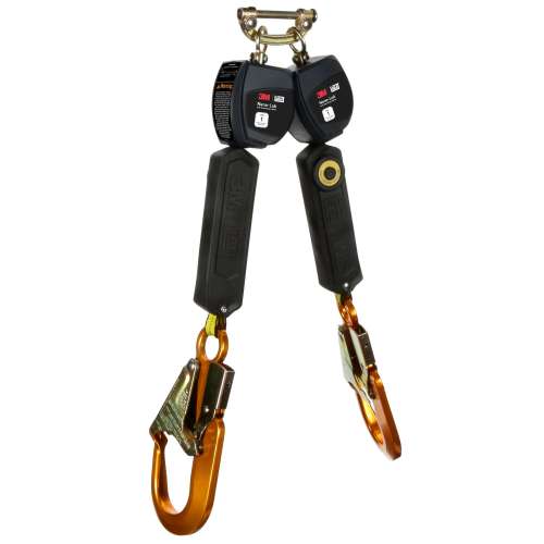 7100313180 3100548 DBI-SALA® Nano-Lok™ Personal Twin-Leg Self Retracting Lifeline, Web Aluminum Snap Hook, 3100548, 6 ft., Class 1, ANSI
