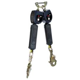 7100313181 3100549 DBI-SALA® Nano-Lok™ Personal Twin-Leg Self Retracting Lifeline, Web Swivel Snap Hook, 3100549, 6 ft., Class 1, ANSI