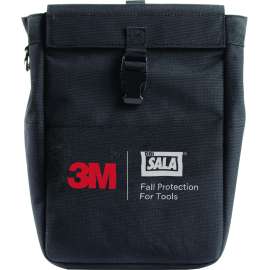 7100314288 1500128 Tool Pouch with D-ring and Retractors 1500128, Canvas, Black, 8.75in x 13 in