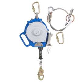 7100318433 3400150 DBI-SALA® Sealed-Blok™ 3-Way Retrieval Self-Retracting Lifeline with Bracket 3400150, Stainless Steel Cable, Snap Hook, 50 ft