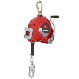 7100318446 3590052 Protecta® 3-Way Retrieval Self-Retracting Lifeline with Bracket 3590052, Galvanized Cable, Steel Snap Hook, 50ft, Class 1, ANSI