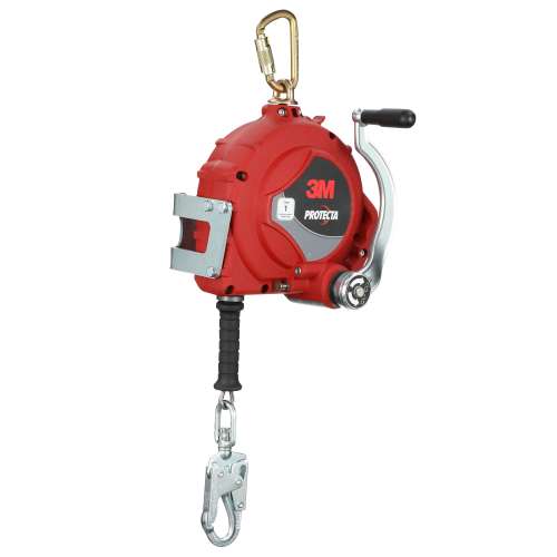 7100318447 3590053 Protecta® 3-Way Retrieval Self-Retracting Lifeline with Bracket 3590053, Stainless Steel Cable, Steel Snap Hook, 50ft, ANSI