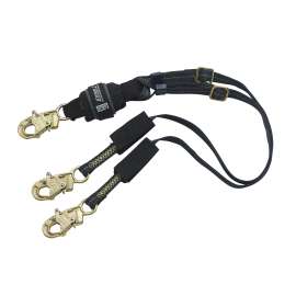 7100318478 1246320 DBI-SALA® EZ-Stop™ F2 Arc Flash 100% Tie-Off Adjustable Web Shock-Absorbing Lanyard 1246320, Kevlar® Fiber, 6 ft