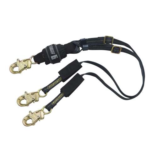 7100318478 1246320 DBI-SALA® EZ-Stop™ F2 Arc Flash 100% Tie-Off Adjustable Web Shock-Absorbing Lanyard 1246320, Kevlar® Fiber, 6 ft