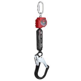 7100319831 3100509 Protecta® Self-Retracting Lifeline with Carabiner 3100509, Web, Aluminum Rebar Hook, 6 ft
