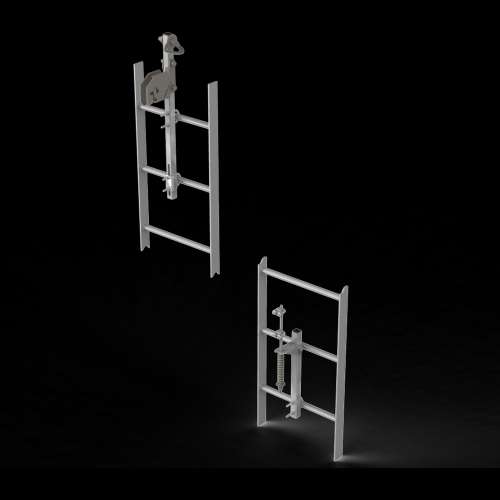 7100324724 6116632 DBI-SALA® Lad-Saf™ Cable Vertical Safety System Bracketry 6116632, 2 User, Stainless Steel