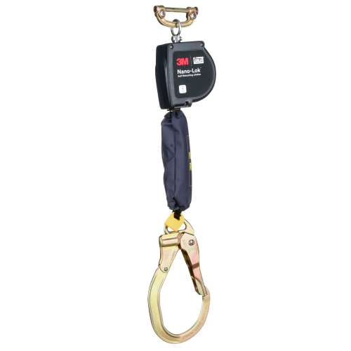 7100325448 3100601 DBI-SALA® Nano-Lok™ XL Self-Retracting Lifeline with Quick Connect 3100601, Web, Steel Rebar Lock Hook, 9 ft., Class 1, ANSI