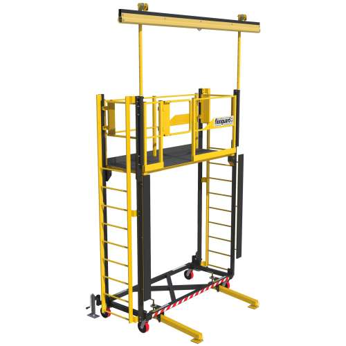7100325589 8530397 DBI-SALA® Flexiguard™ Supported Ladder Rail Fixed Height Access Anchor System 8530397, 2 User, 9 ft High, 3 ft Wide