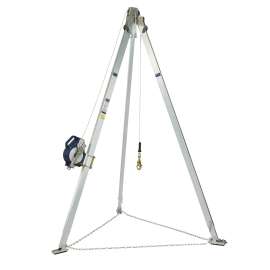 7100327872 8301091 DBI-SALA® Confined Space Aluminum Tripod with 3-Way SRL 8301091, 7 ft Tripod, 50 ft Galvanized Cable