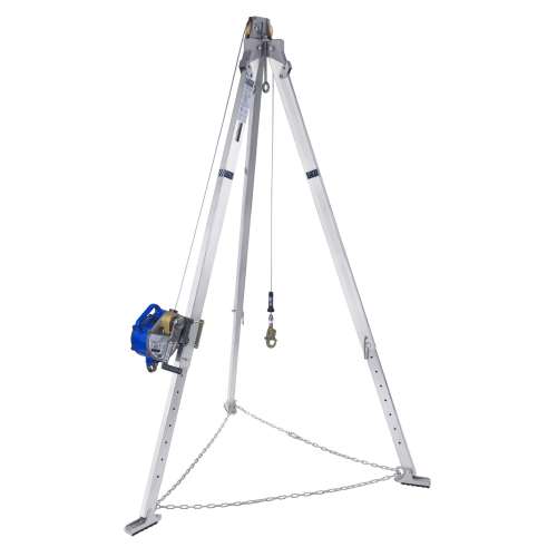 7100327874 8301094 DBI-SALA® Confined Space Aluminum Tripod with 3-Way SRL 8301094, 9 ft Tripod, 50 ft Stainless Steel Cable