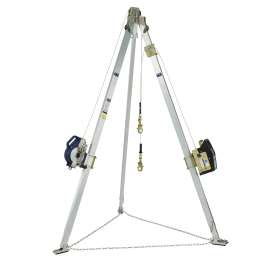 7100328027 8301076 DBI-SALA® Confined Space Aluminum Tripod with Winch and 3-Way SRL 8301076, 60 ft (Winch), 50 ft (SRL), Galvanized Cable
