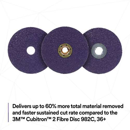 7100340584 Cubitron™ 3 Fibre Disc 1182C, 36+, 7 in x 7/8 in, Die 700BB, 5/Bag, 50 ea/Case