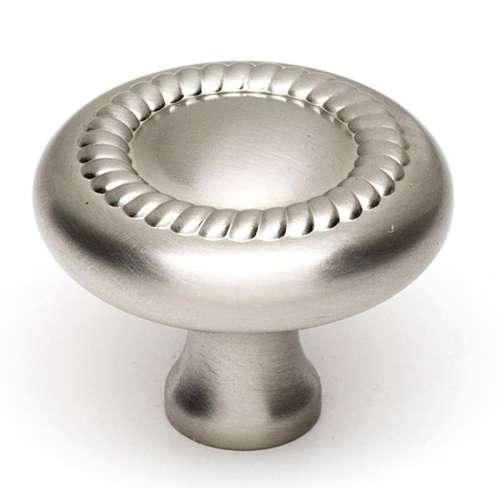 Rope A812-38-SN Knob Traditional 1-1/2-in in Satin Nickel