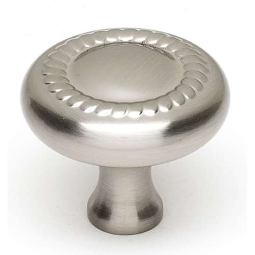 Rope A812-14-SN Knob Traditional 1-1/4-in in Satin Nickel