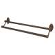 Classic Traditional A8025-24-CHBRZ Double Towel Bar Traditional in Chocolate Bronze