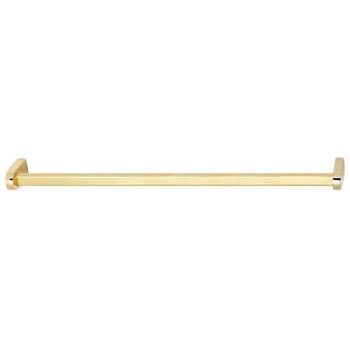 Modern Towel Bar in Polished Brass