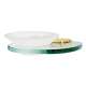 Modern Soap Dish 6-11/16-in in Polished Brass