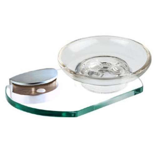 Modern Soap Dish 6-11/16-in in Satin Nickel