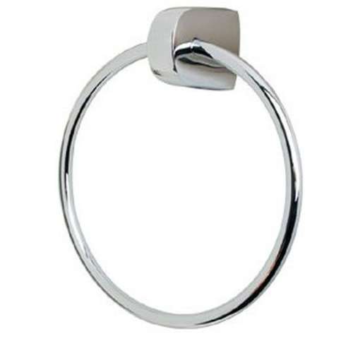 Modern Towel Ring 7-in in Satin Nickel