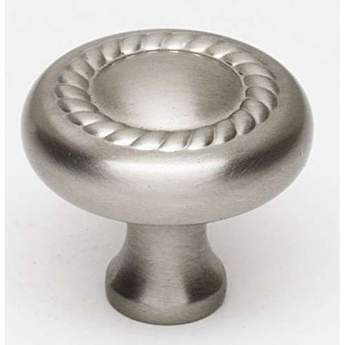 Rope A812-1-SN Knob Traditional 1-in in Satin Nickel