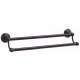 Embassy A9025-24-CHBRZ Double Towel Bar Traditional in Chocolate Bronze