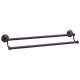 Double Towel Bar Traditional in Chocolate Bronze