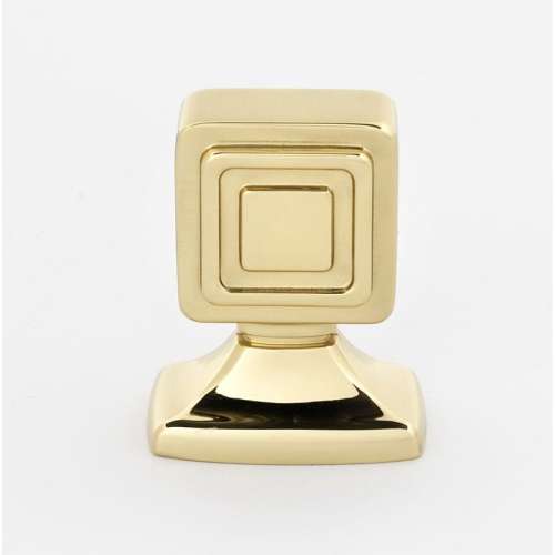 Knob Modern 1-in in Polished Brass