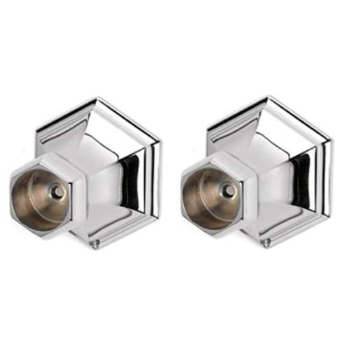 Shower Rod Brackets Traditional 2-3/8-in in Polished Chrome