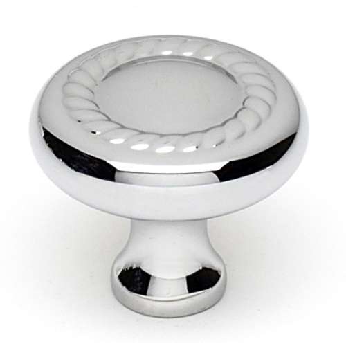 Rope A812-38-PC Knob Traditional 1-1/2-in in Polished Chrome