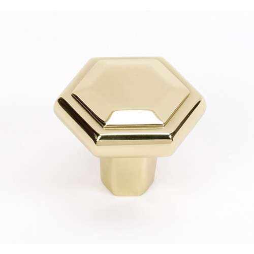 Knob Modern 1-1/2-in in Polished Brass