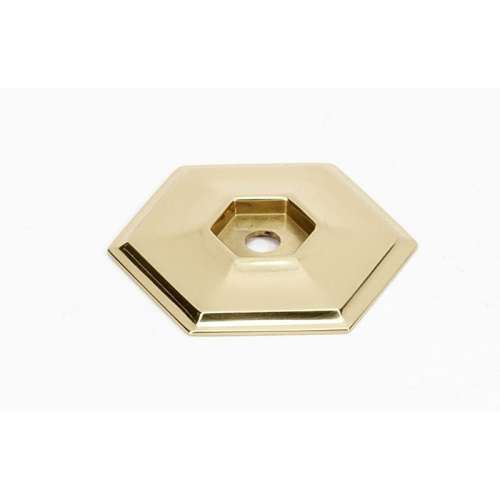 Backplate Modern 1-1/2-in in Polished Brass