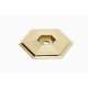 Backplate Modern 1-1/2-in in Polished Brass