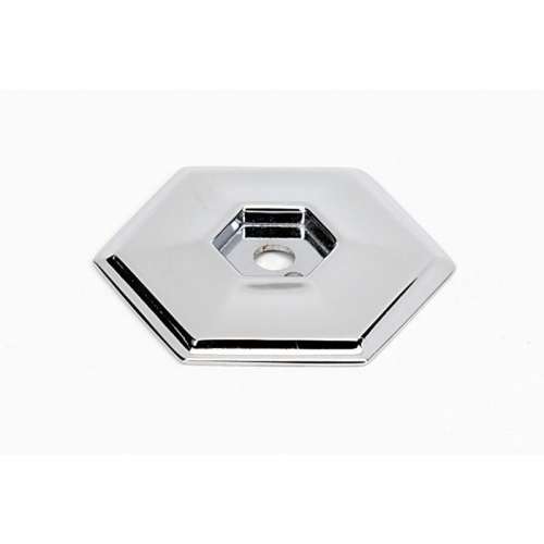 Backplate Modern 1-1/2-in in Polished Chrome