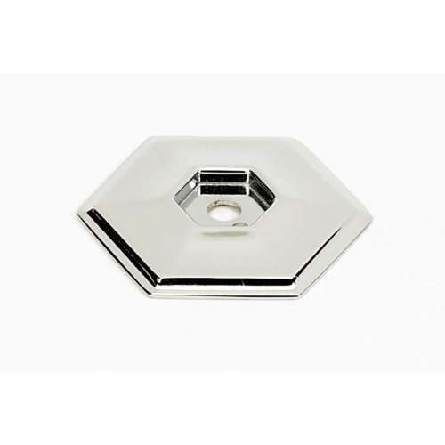 Backplate Modern 1-1/2-in in Polished Nickel