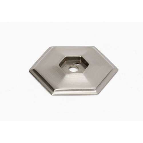 Backplate Modern 1-1/2-in in Satin Nickel
