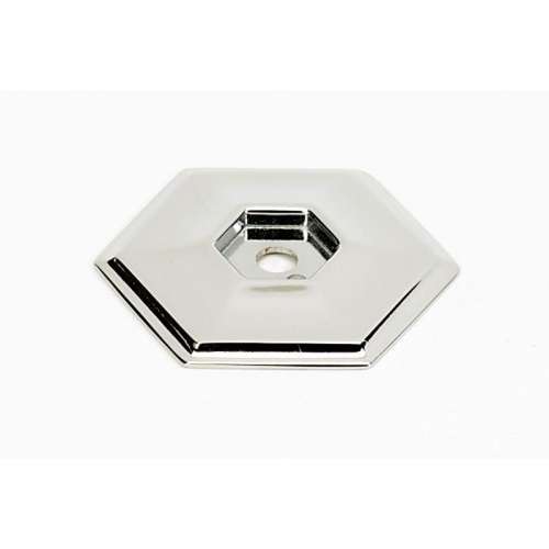 Backplate Modern 1-5/8-in in Polished Nickel
