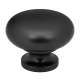 Knob Traditional 1-3/4-in in Matte Black