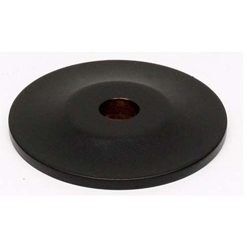 Knob Backplate Traditional 1-in in Matte Black