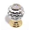 Crystal C210-CLR/GLD Traditional Knob in Gold