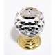 Crystal C210-CLR/PB Traditional Knob in Polished Brass