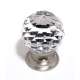 Crystal C210-CLR/SN Traditional Knob in Satin Nickel