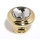 Crystal C211-CLR/GLD Traditional Knob in Gold