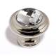 Crystal C211-CLR/PN Traditional Knob in Polished Nickel